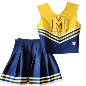 Vtg VARSITY School Cheerleader Uniform 30 Top Skirt Cheer Costume Made in USA